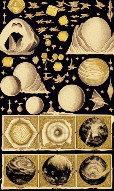 Surreal Fusion of Space, Nature, and Art