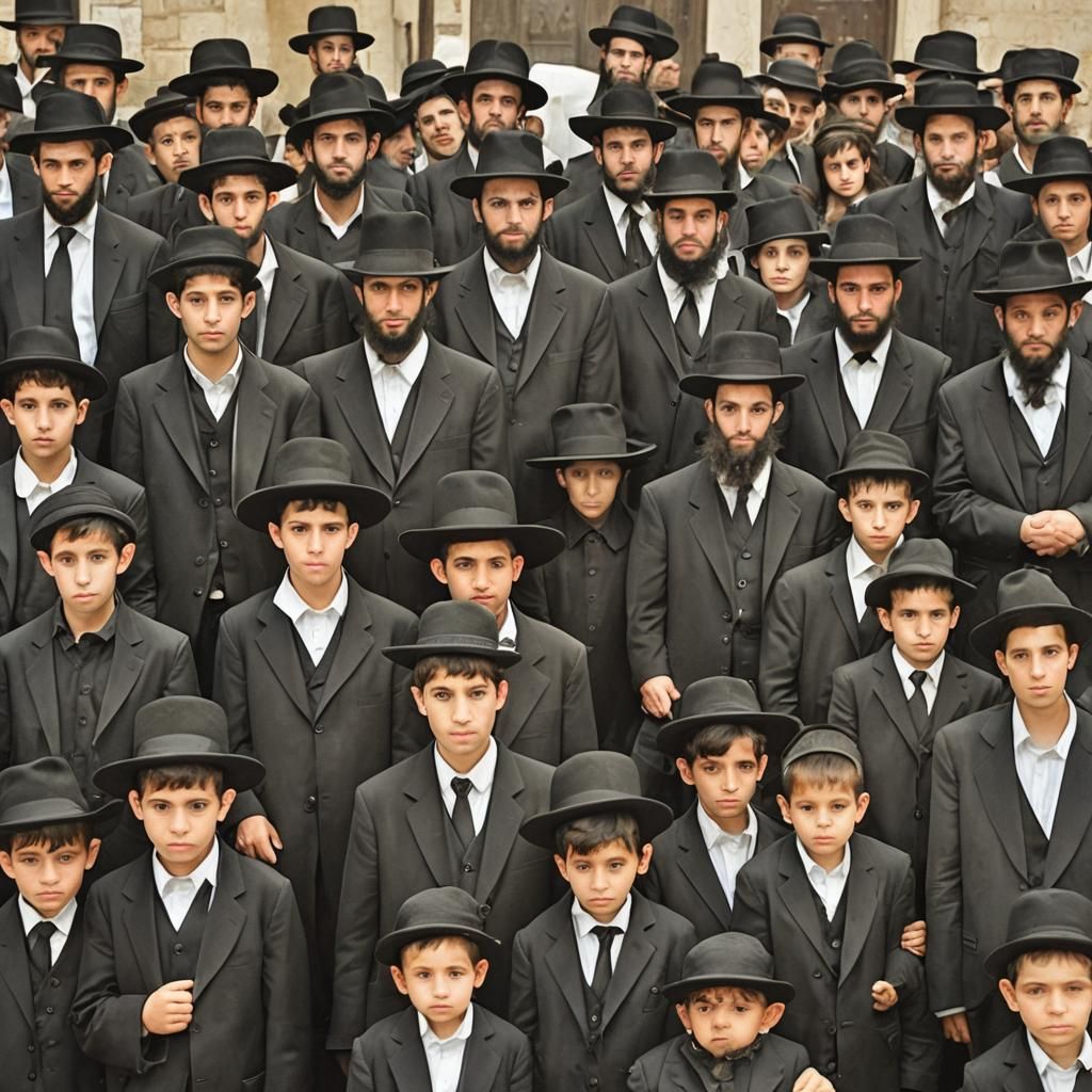 Orthodox Jewish Man: Stages of Life Portrait