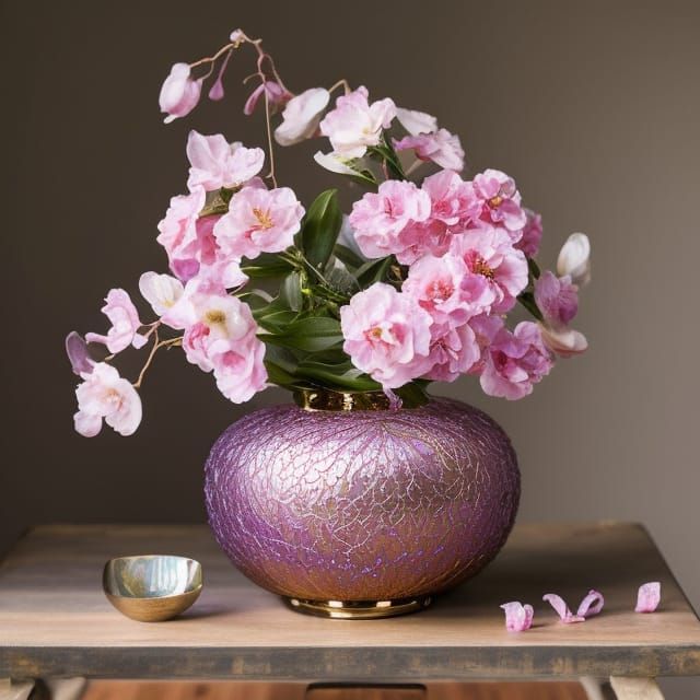 Orchid in Glass Vase: Dreamy Still Life Painting