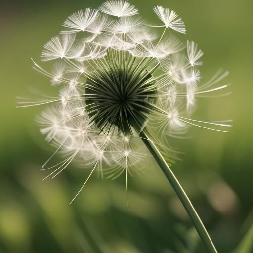Dandelion Seed Head Macro Photography with Bokeh
