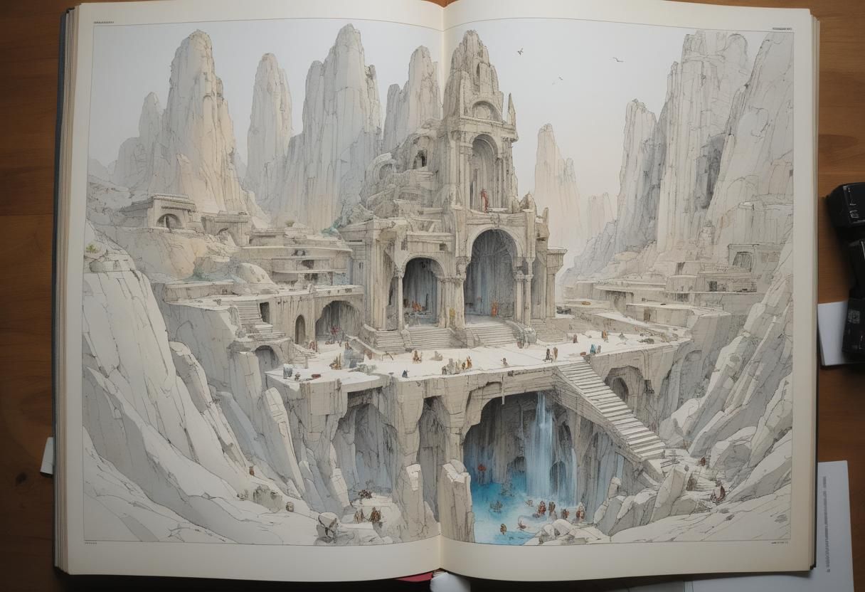 Quadruplex Titaness: Graphic Novel Temple Scene