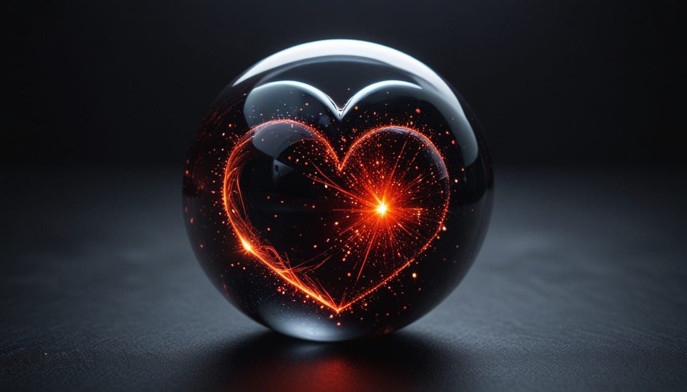 Celestial Love in Vibrant Cosmic Colors