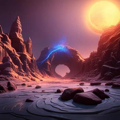 Fantastical Rings of Fire Concept Art