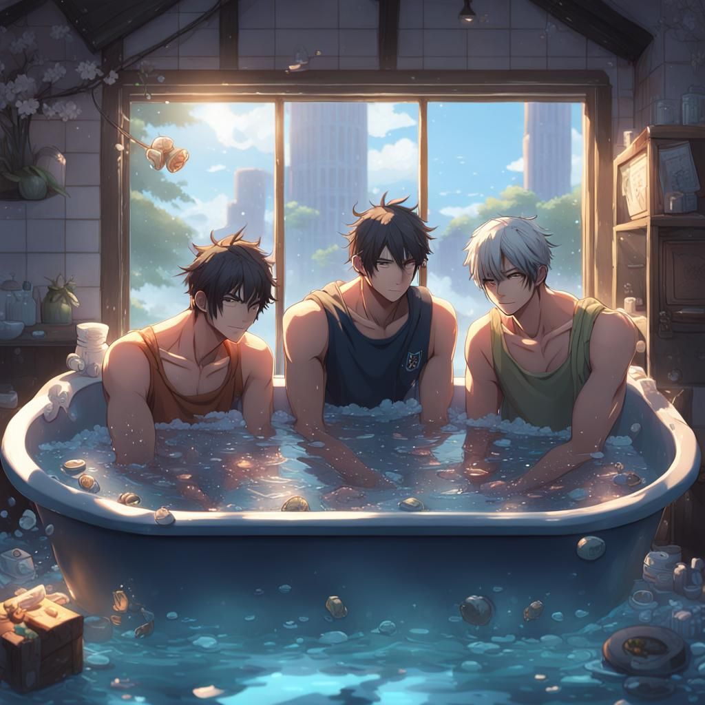 Three Men In A Tub