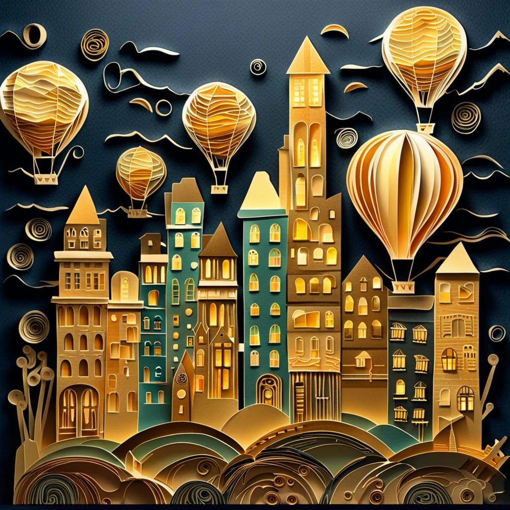Paper Cut Cityscape: Harlem Renaissance Futurism
