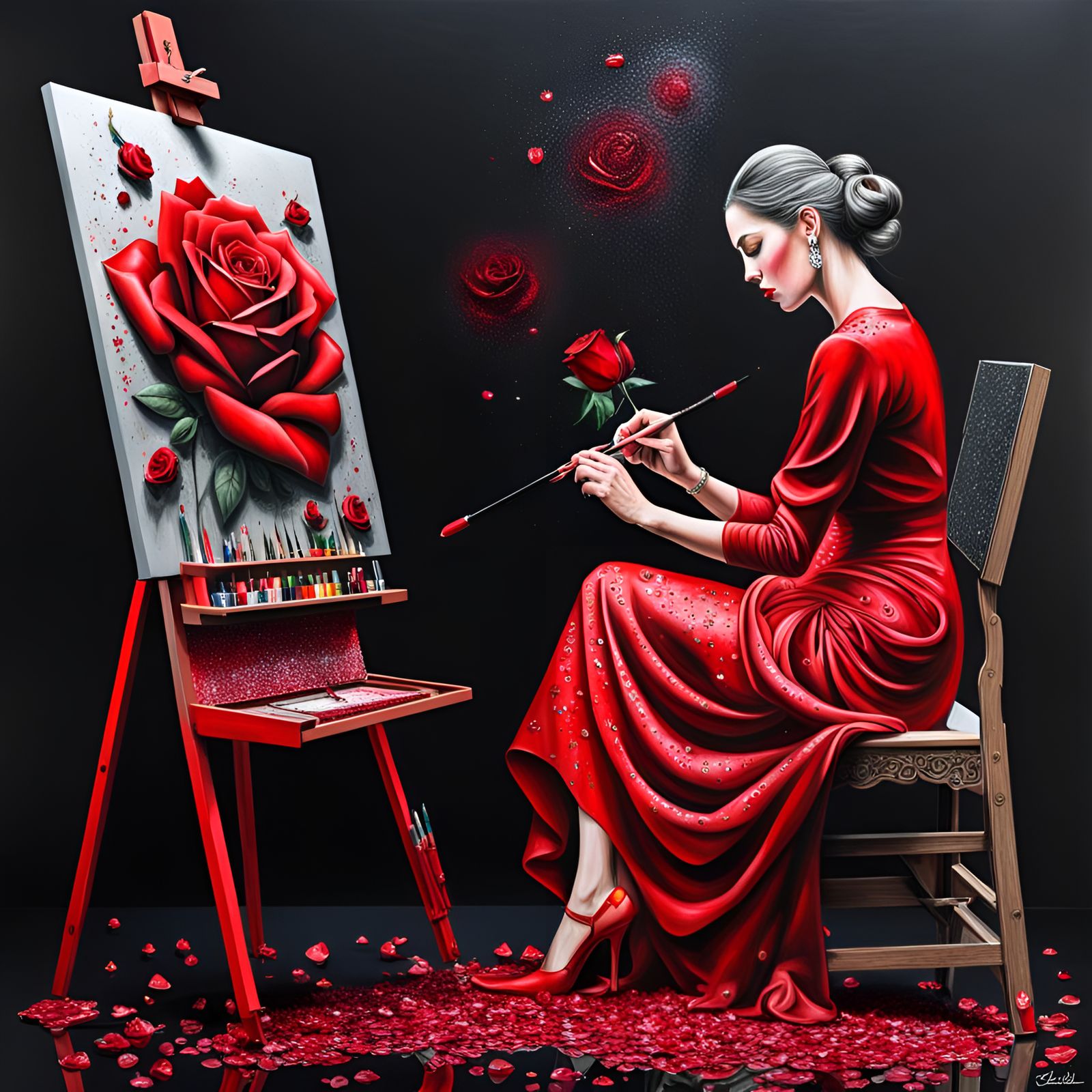 Masterplayer, AI Artist Homage #2, Masterplayer