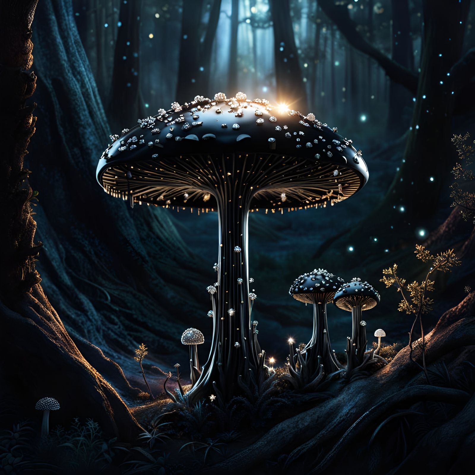 Enchated Black Mushroom