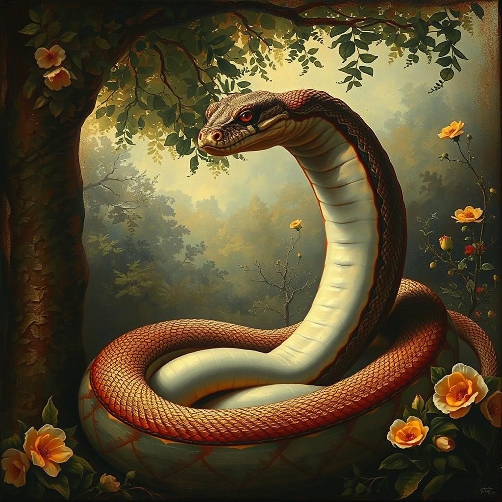 The serpent in the Garden of Eden.