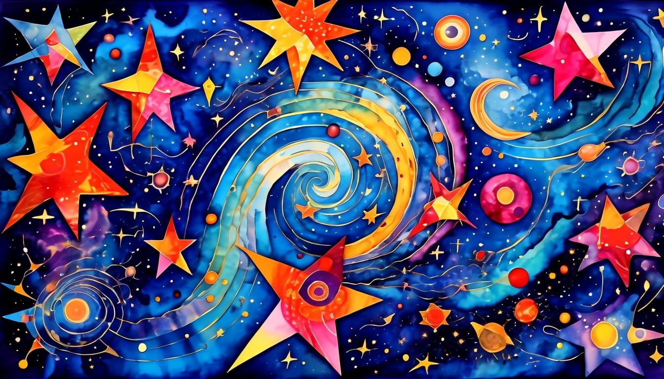 Surreal Starburst in Cosmic Splendor