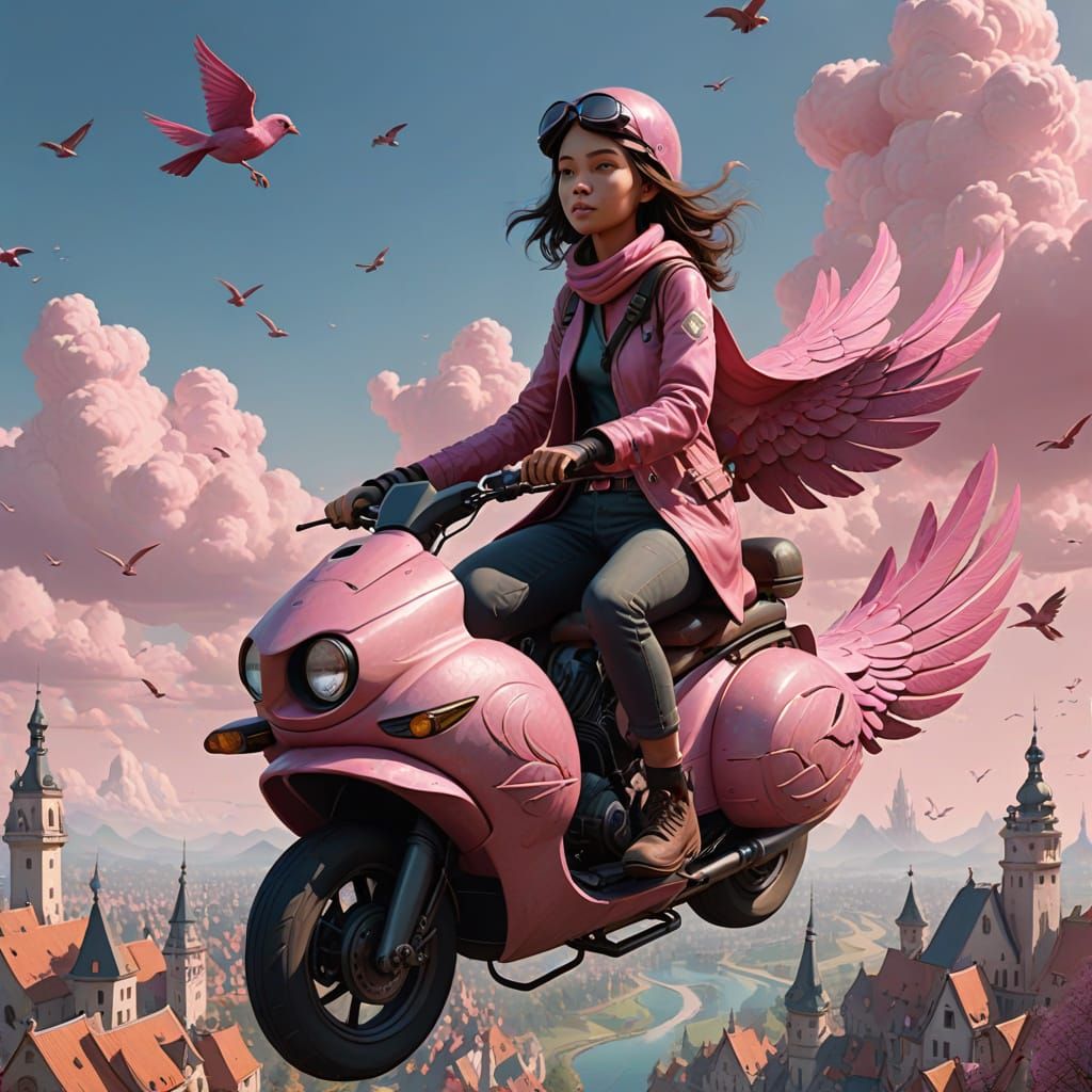 Flying Moped