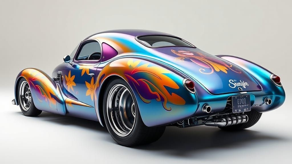 Nitrous Gasser with Manga Graphics in Futuristic Style