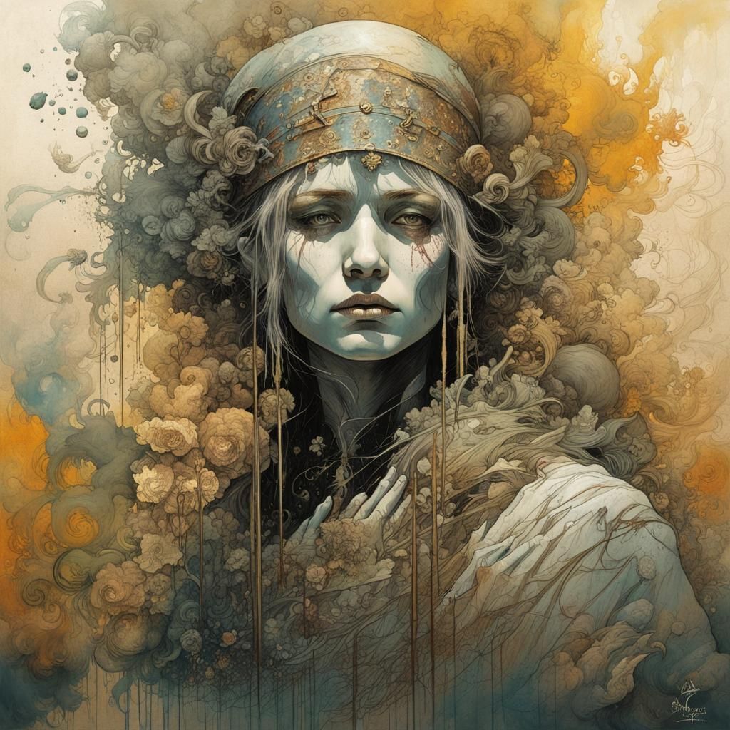 Whimsical Motifs in Graphic Novel Style