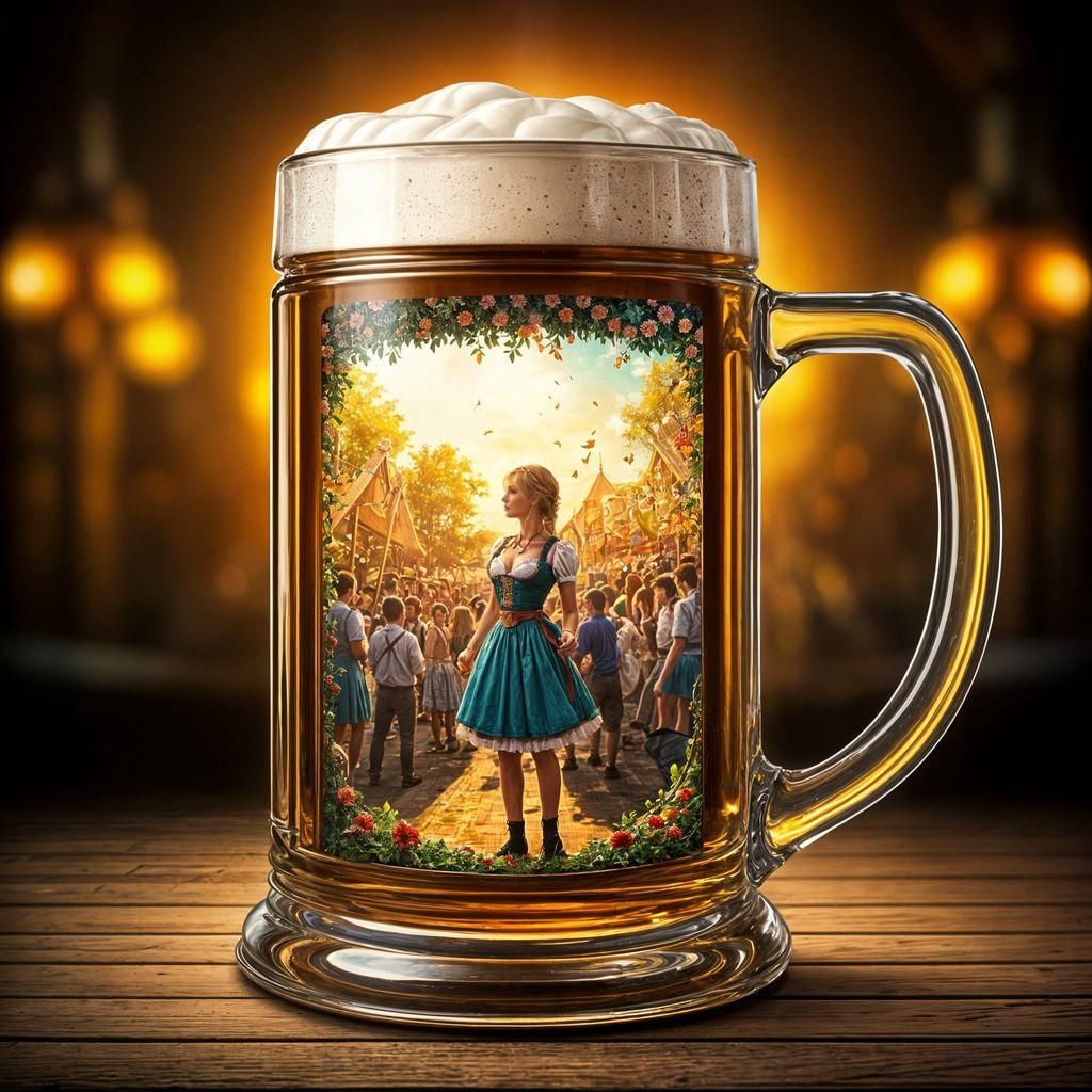 Oktoberfest in a Stein: Psychedelic Holographic Art