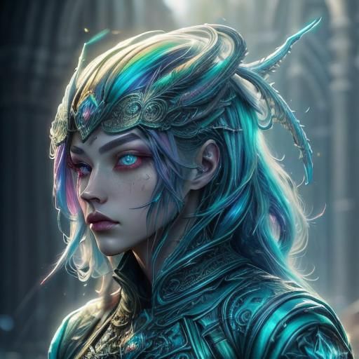 Alien Overlord in Detailed Matte Painting Style