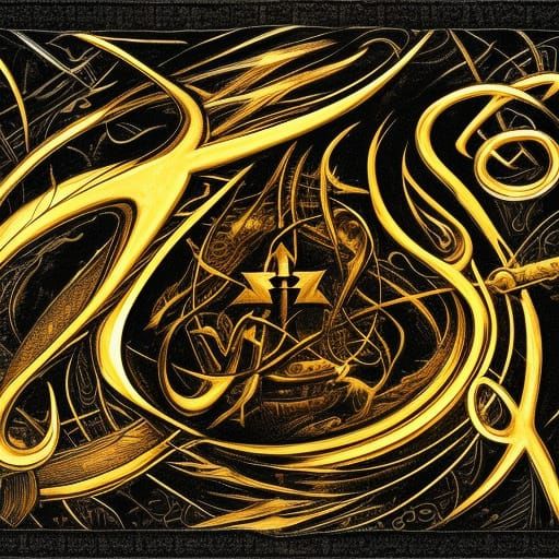 Gold Runes Ink Flow 4