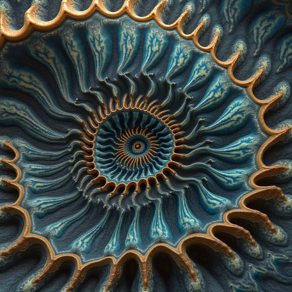 Giant Seashell Fractal in Mandelbrot Set