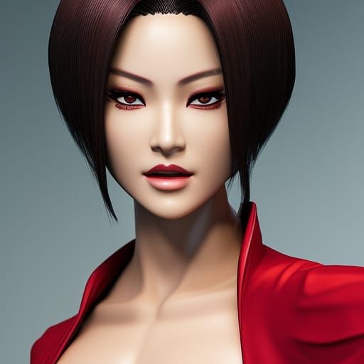 Ada Wong Portrait with Dynamic Lighting