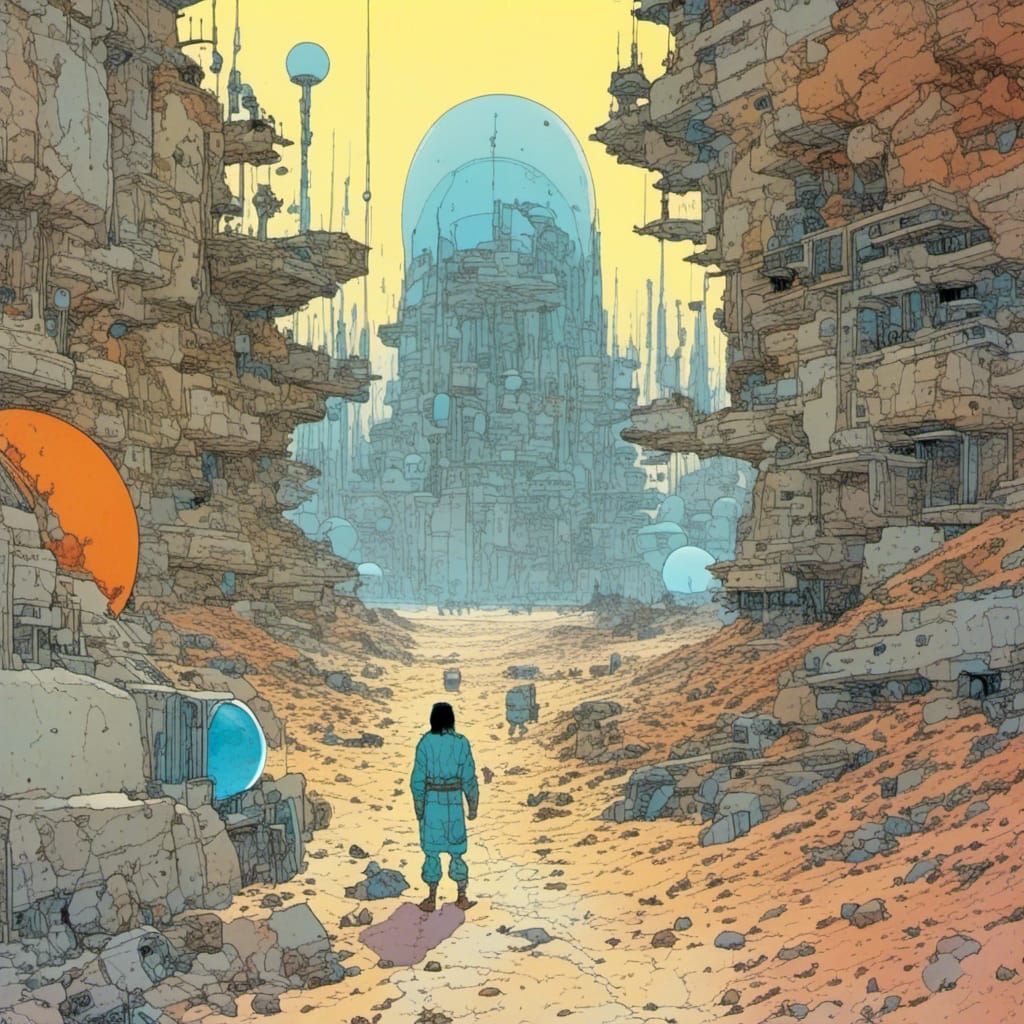 Valkyrie in Moebius Style