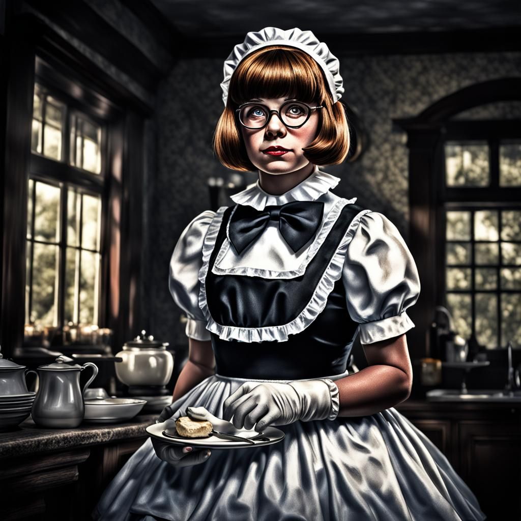 Hyperrealistic Image of Velma as Maid