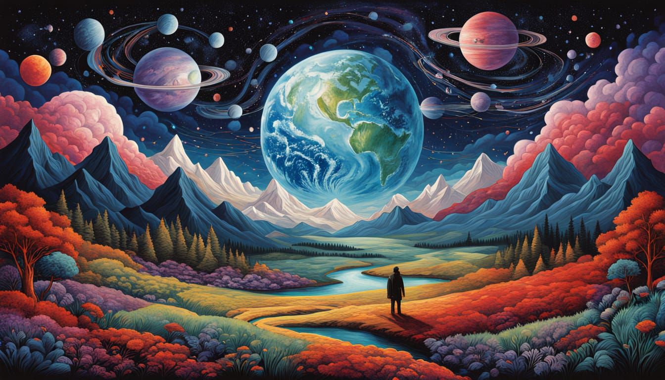 Spectral Resonance in Cosmic Bio Art