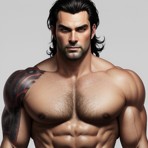Image of a Beefcake Generated by AI