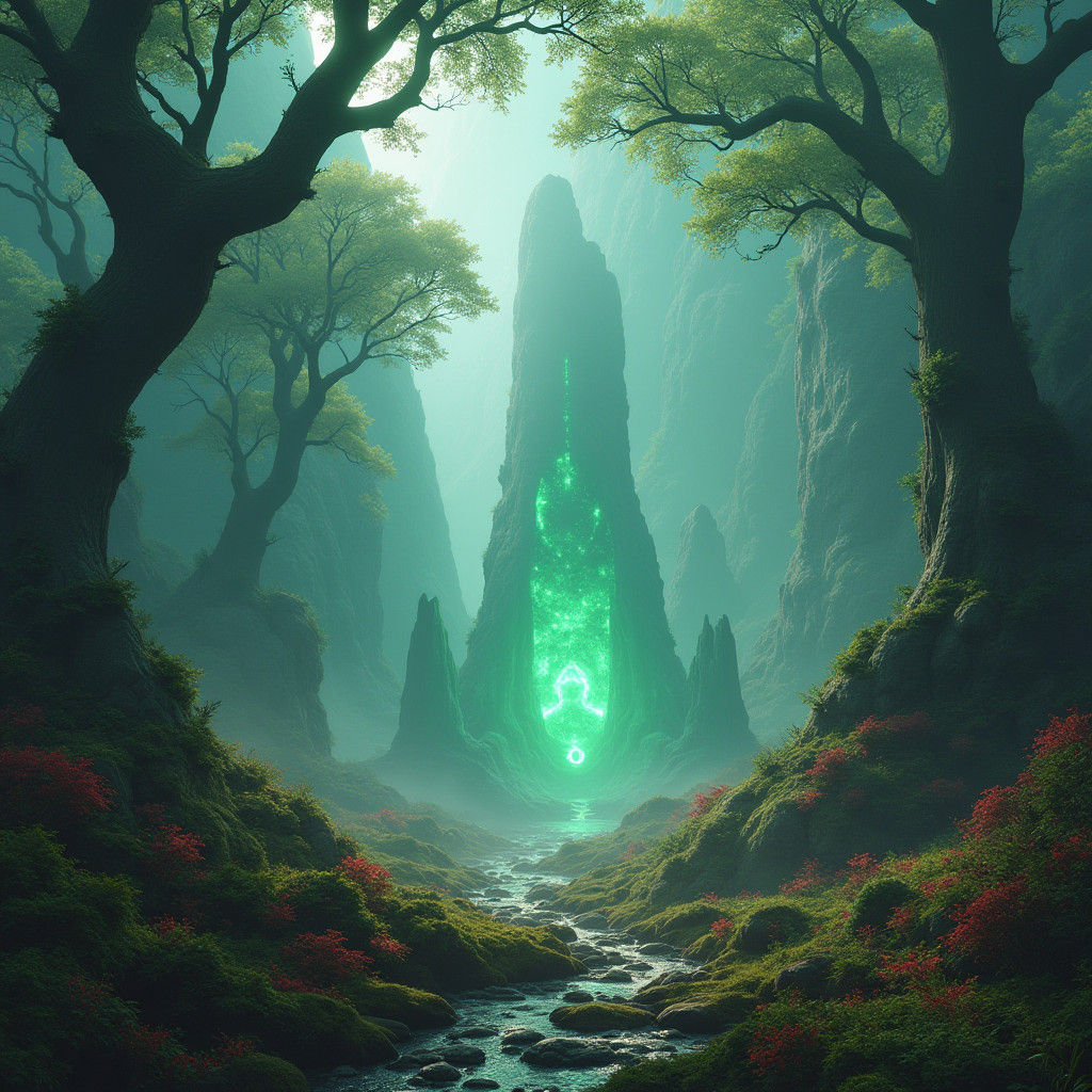 Cinematic Fantasy Landscape as Digital Concept Art