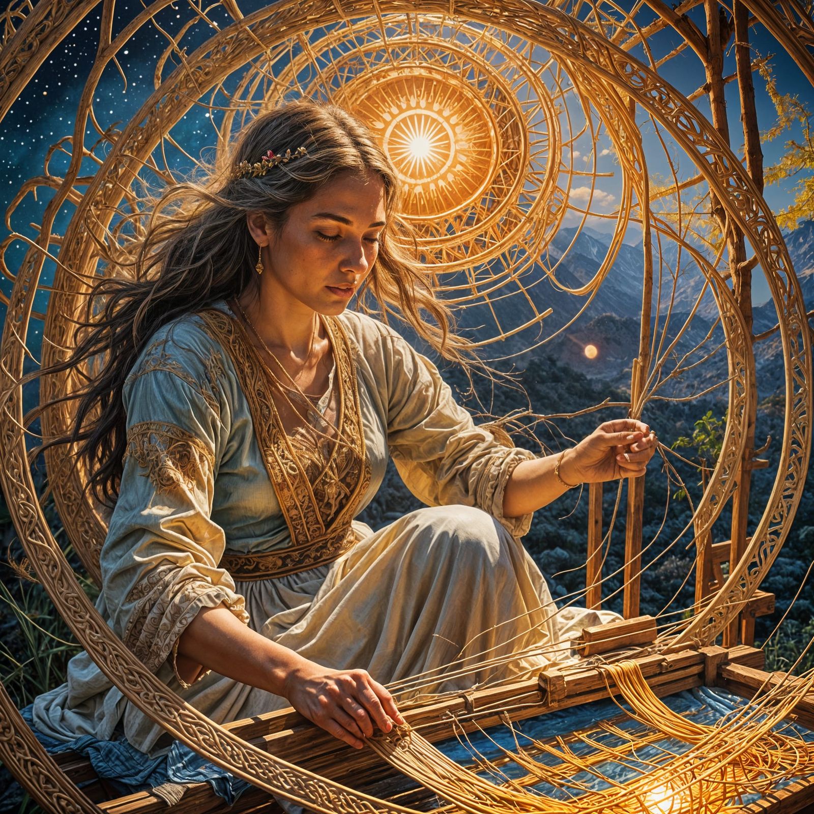 Tejedora del Sol: AI Interpretation