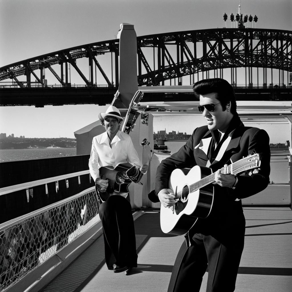 Elvis Rocks Sydney Harbour Bridge