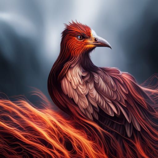 Hyperrealistic Phoenix in High Definition