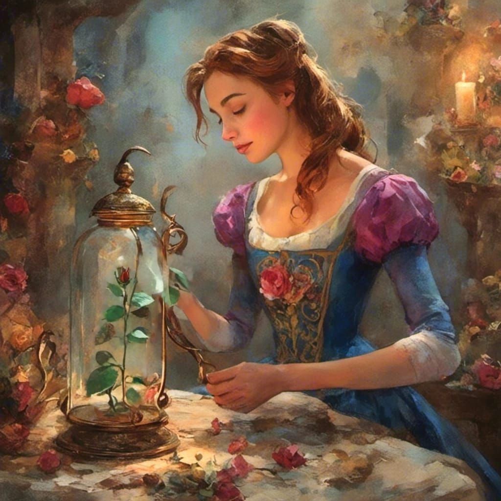Belle with the rose