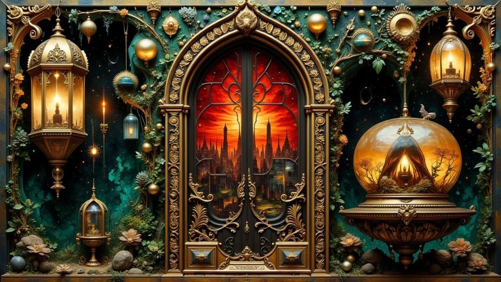 Ornate Lanterns as Mystical Metal Art