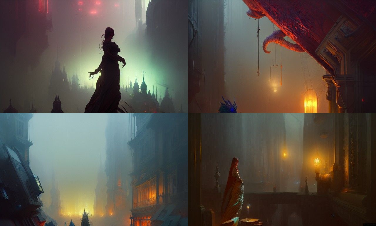 Surreal Dreamscapes in Ominous Hyperdetailed Concept Art