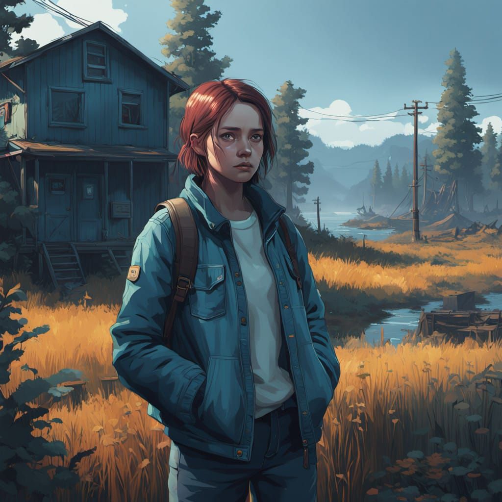 Serene Melancholy in a Sunny Landscape