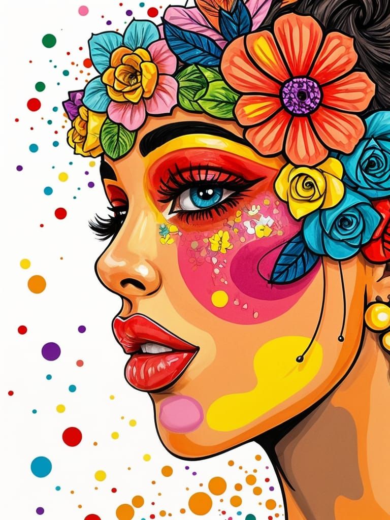 Colorful Face Art