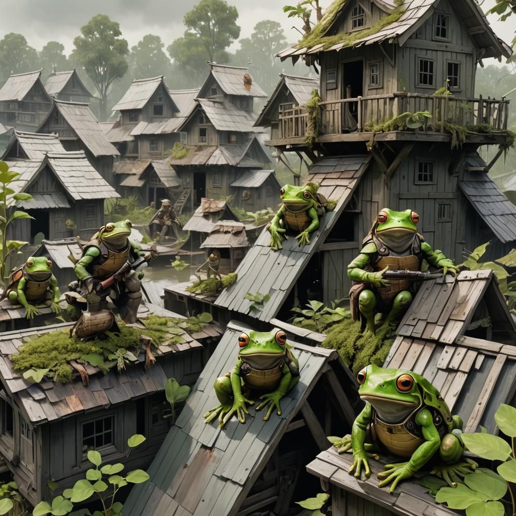 Tree Frog Warriors in Swamp Village