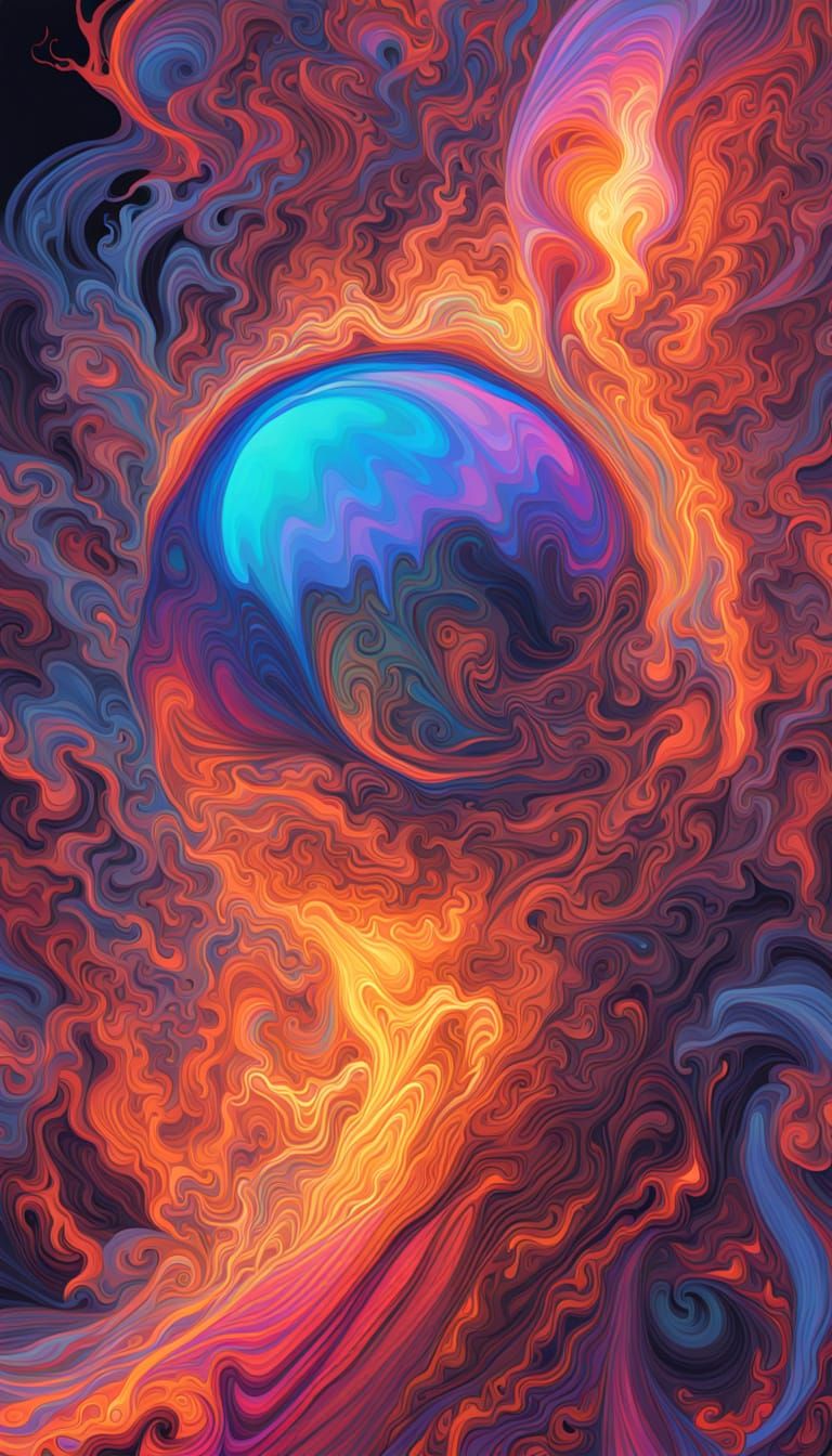 Four Distinct Images of Complex, Ethereal Designs