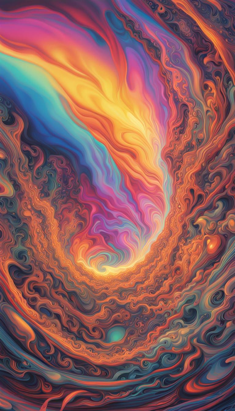 Four Distinct Images with Bauhaus and Maximalist Styles