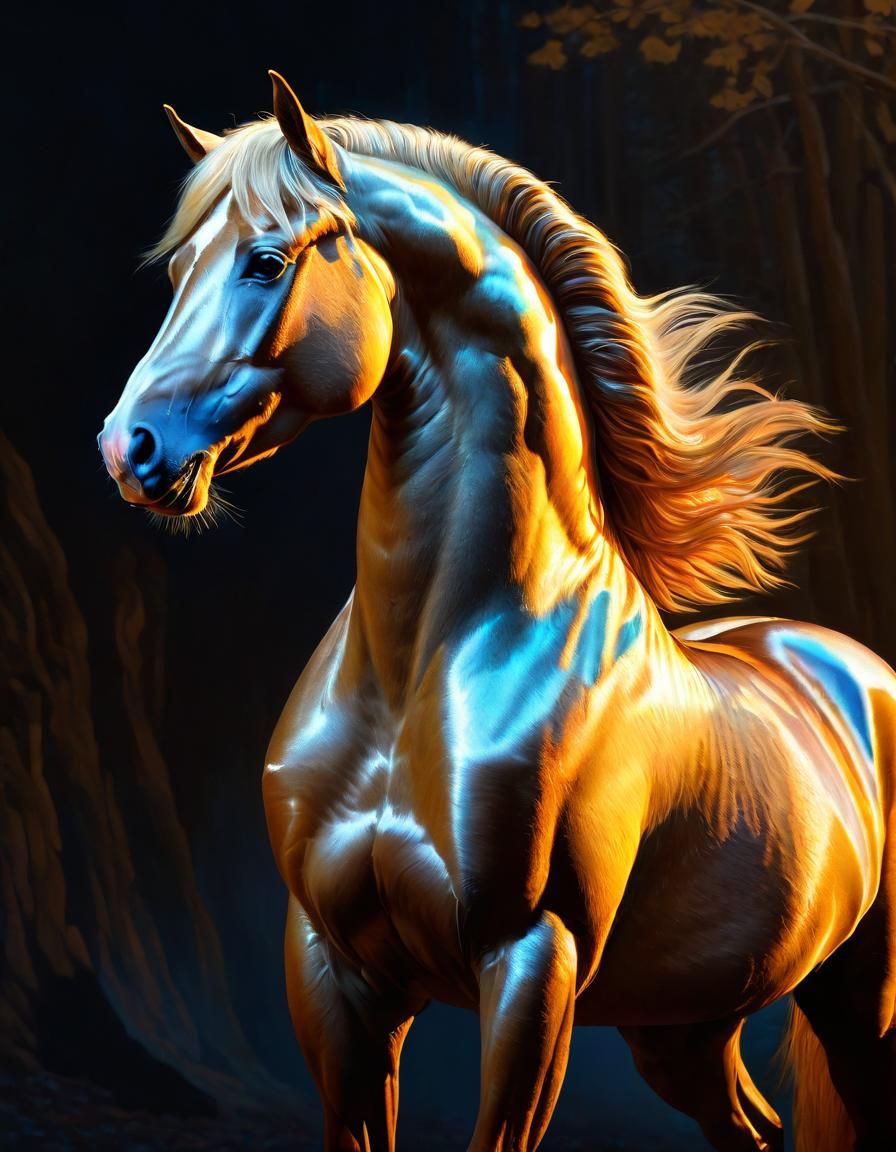 Majestic Centaur in Oil Painting Style