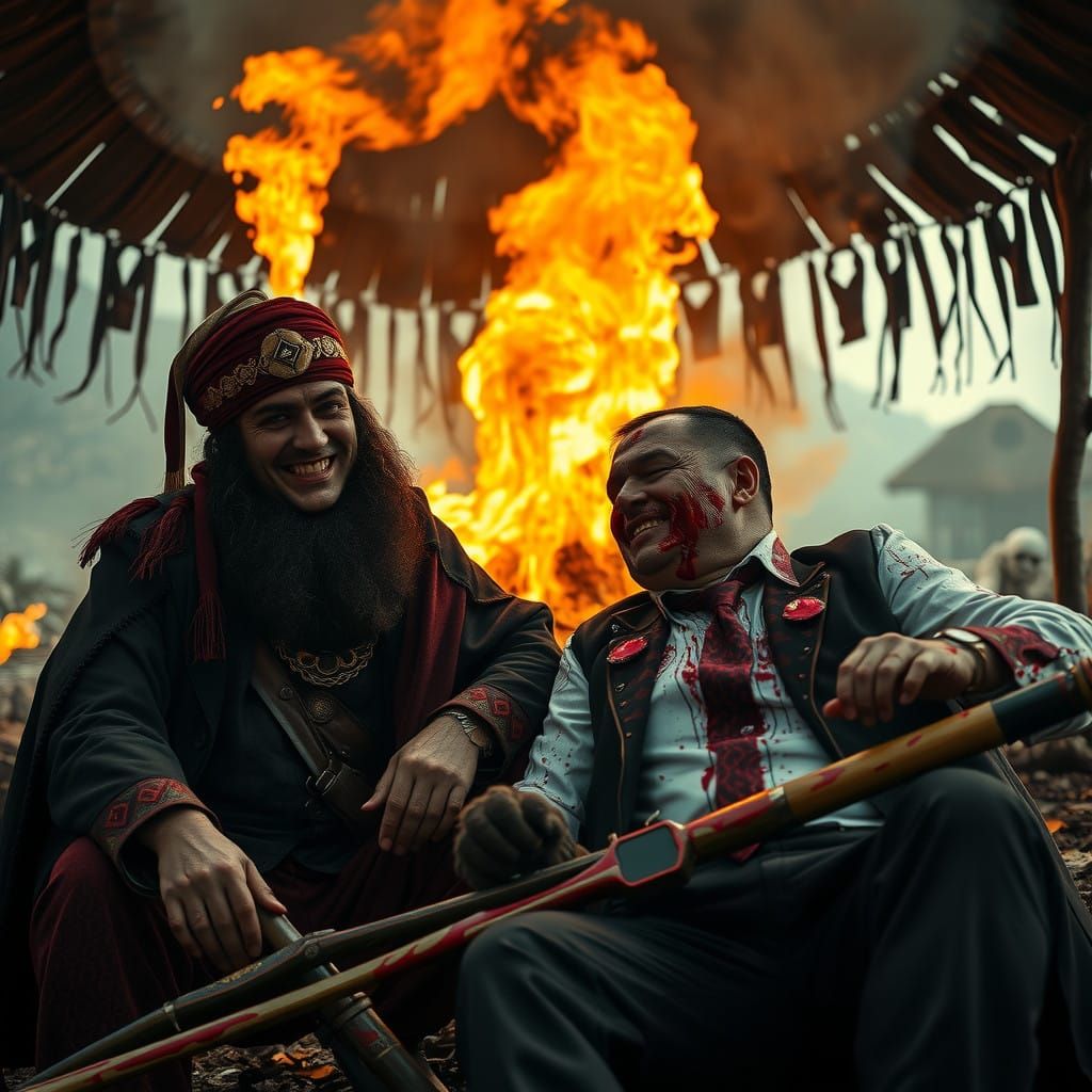 Ottoman Sultan Smiles Sinisterly with Russian Mafia Boss in....