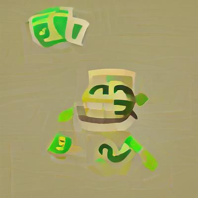 Abstract AI Image of Money