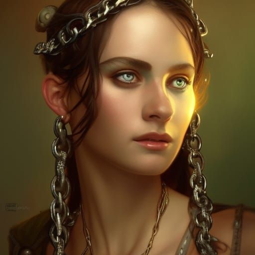 Epic Portrait of Hathor in Hyperdetailed Style