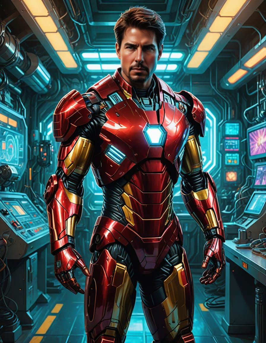 Tom Cruise as Iron Man Concept Art