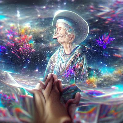 Holographic Cosmic Reincarnation: A Vibrant Astral Illustrat...