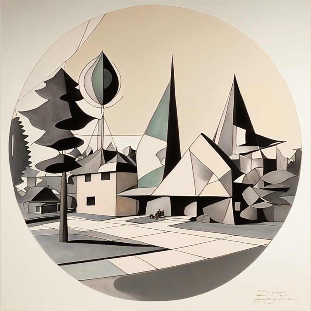 Futuristic church sketch