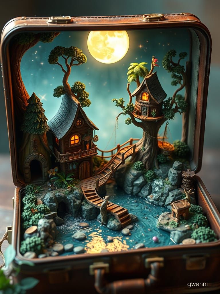 Peter Pan's Neverland in a suitcase!