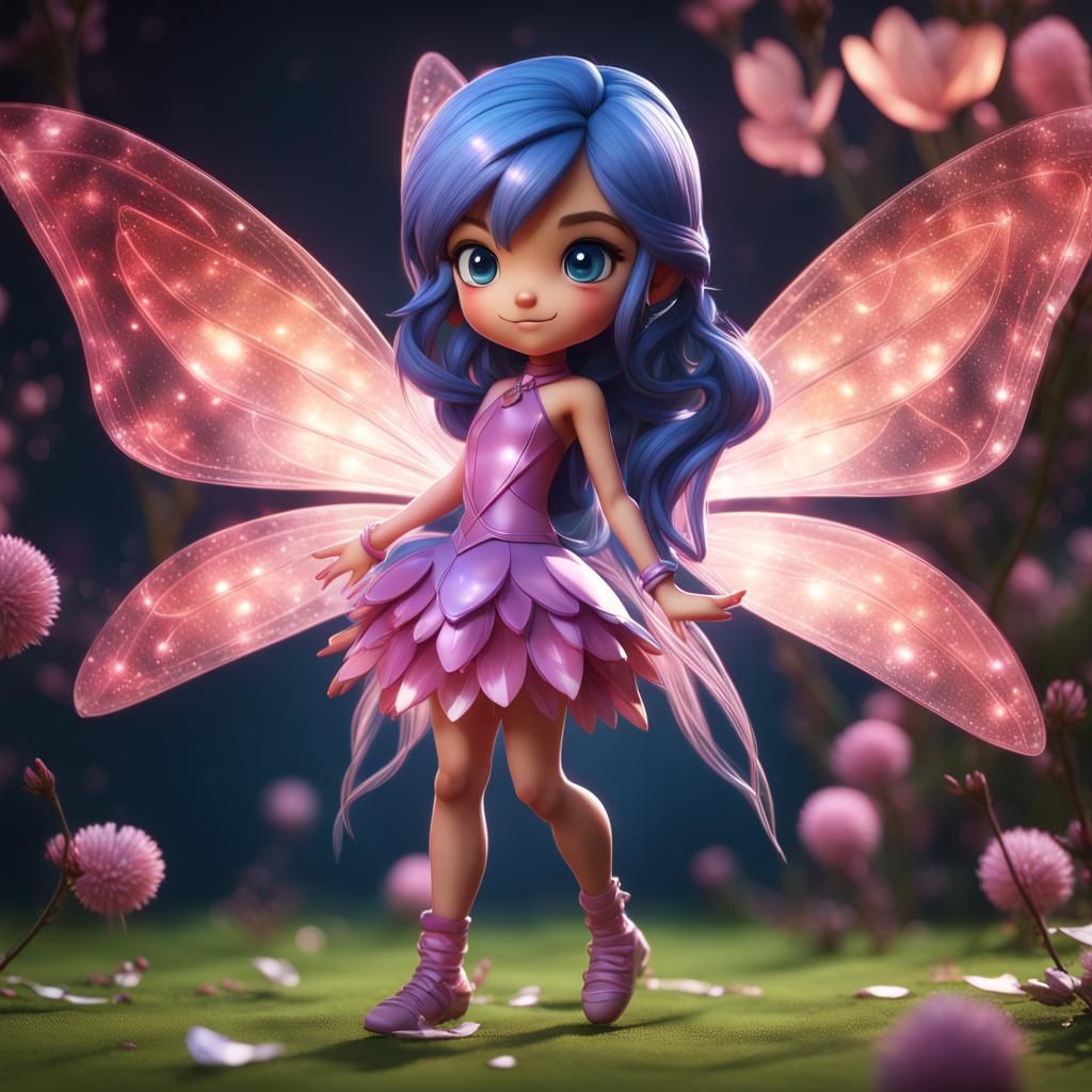 Hyperrealistic Chibi Bloom from Winx Club