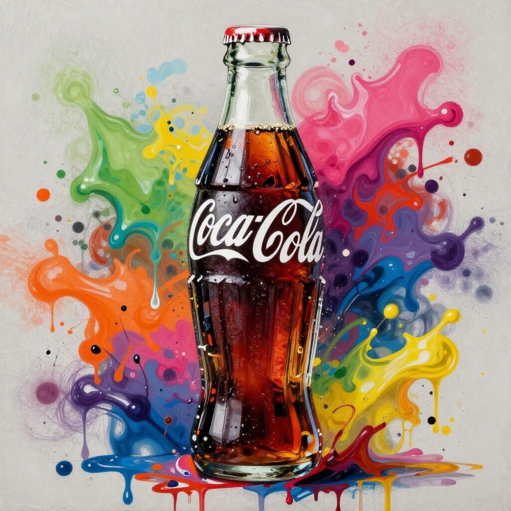 Coca Cola Splash Art Graffiti Style