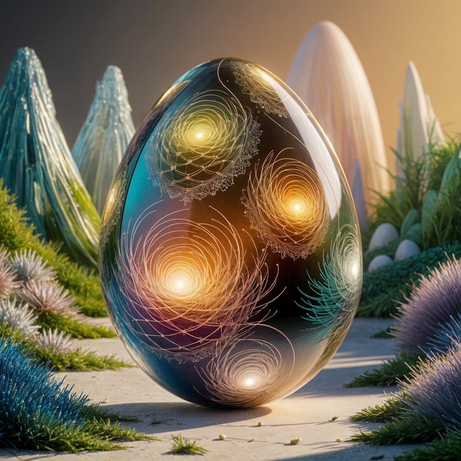 Abstract Easter egg