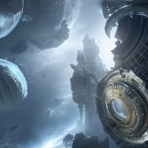 Epic Space-Time Movement: Digital Matte Painting