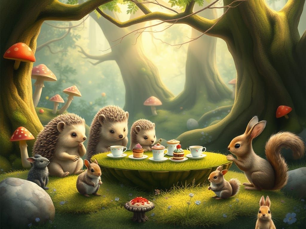 Whimsical Woodland Gathering in Pastel Hues